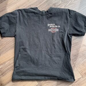 Harley-Davidson Black Short Sleeve Tee with Small Chest Logo